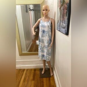 Lungo L’arno Blue and White Floral Dress